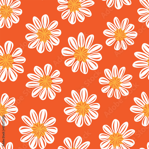 Colourful Ditsy Floral Seamless Pattern Design