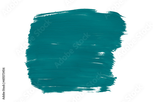 Shiny green brush watercolor painting isolated on transparent background. watercolor png