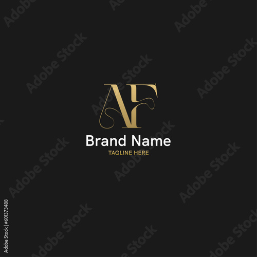 Customized Letter mark Logo with AF