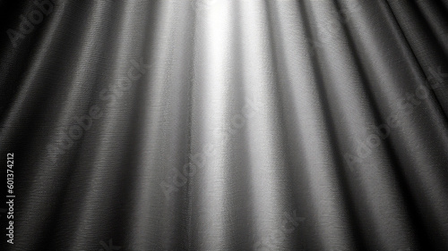 Fotografia Grey fabric with a sunburst effect, venetian blind style, background wallpaper
