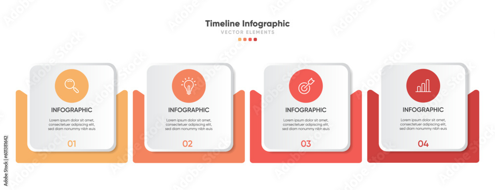 Timeline infographic design with options or steps. Infographics for business concept. Can be used for presentations workflow layout, banner, process, diagram, flow chart, info graph, annual report. Timeline infographic design with options or steps. Infographics for business concept. Can be used for presentations workflow layout, banner, process, diagram, flow chart, info graph, annual report.