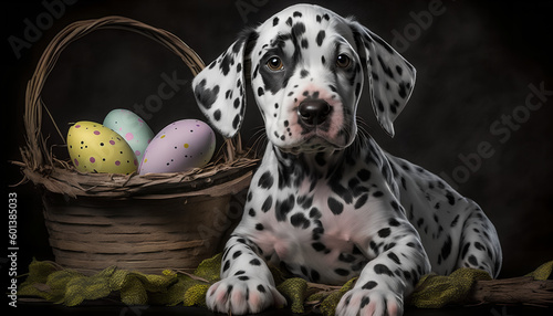 Easter Dalmatain Puppy © Oleksandr