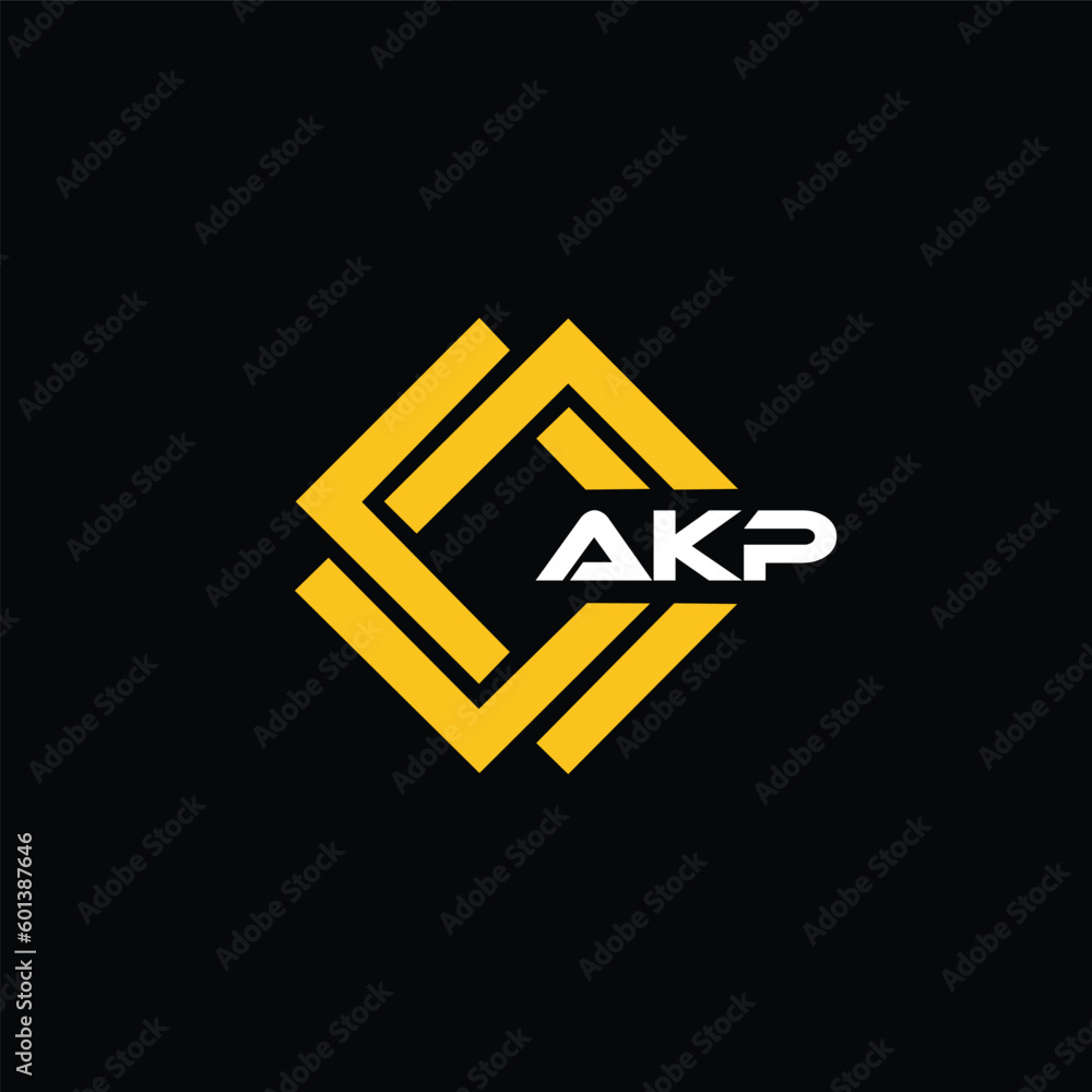 AKP letter design for logo and icon.AKP monogram logo.vector ...