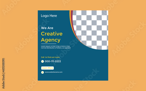 new social media post banner template
