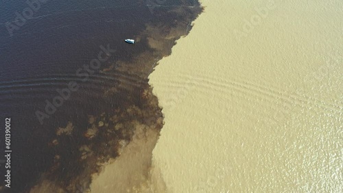 encontro das aguas, Manaos. Brasil  photo