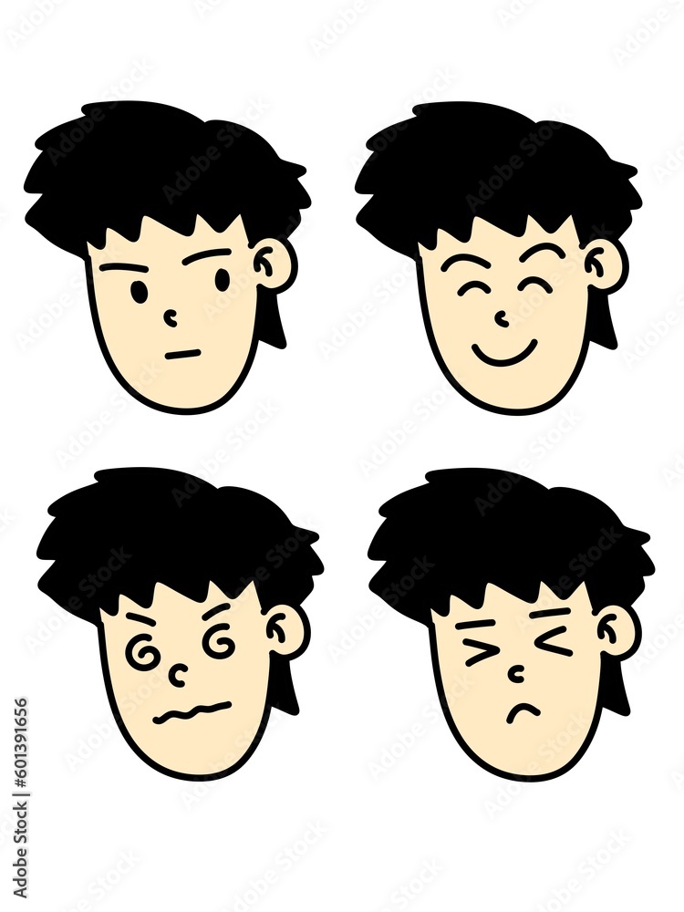 illustration of a boy and a man illustration of a boy and a man