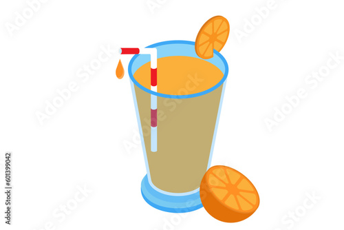 a cocktail with a straw 