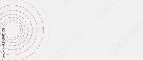 Abstract radial dashed line seamless pattern design template, editable radial seamless pattern made up of dashed lines. For background, backdrop, banner, card, cover.