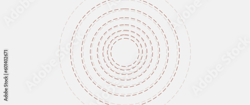 Abstract radial dashed line seamless pattern design template, editable radial seamless pattern made up of dashed lines. For background, backdrop, banner, card, cover.