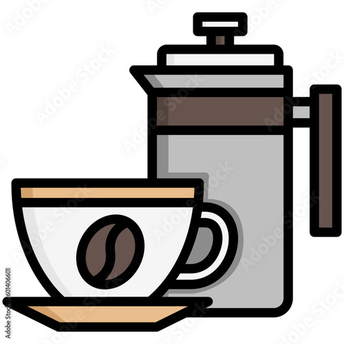 coffee, breakfast food courts vector icons for web design, app, banner, flyer and digital marketing.