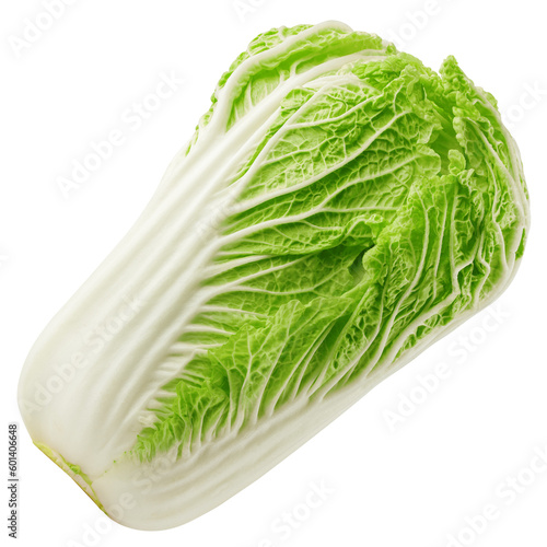 Fotografía chinese cabbage, isolated on white background, full depth of field