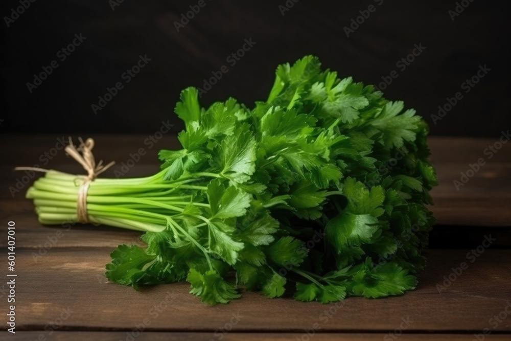 bunch of fresh green parsley,ai generative bunch of fresh green parsley,ai generative