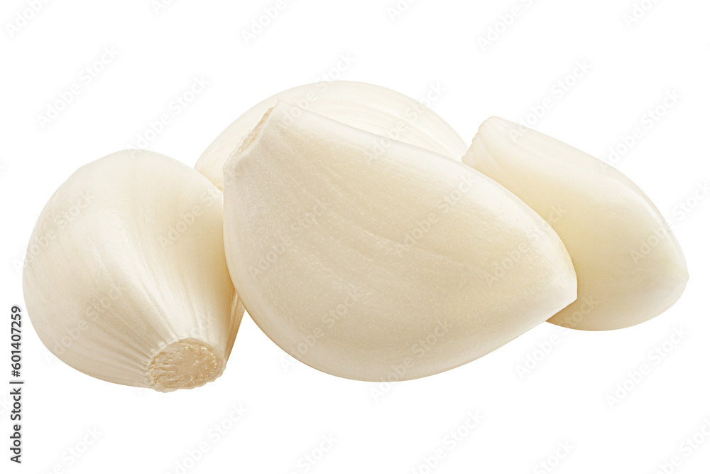 garlic, isolated on white background, full depth of field garlic, isolated on white background, full depth of field