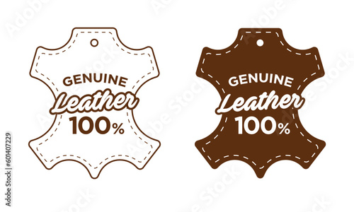 genuine leather 100% symbol