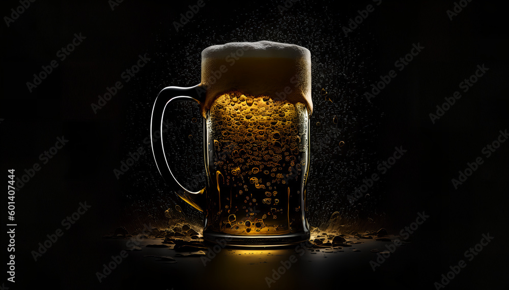 A mug of beer with steam rising from the top
A mug of beer with steam rising from the top