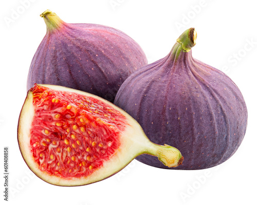 Tableau sur toile fig isolated on white background, full depth of field