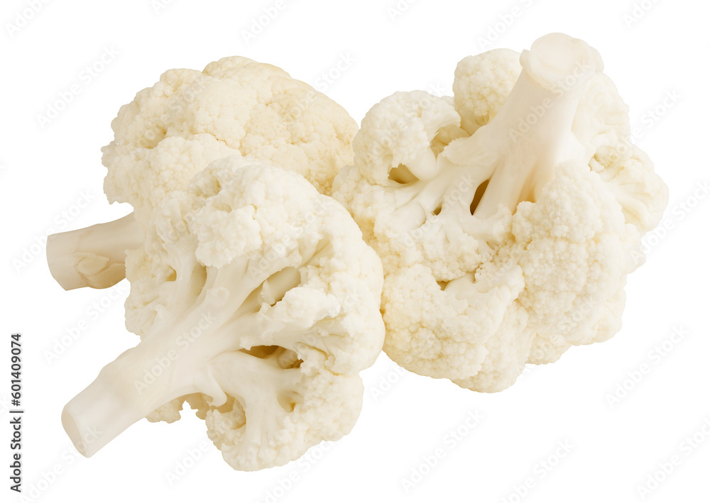 cauliflower isolated on white background, full depth of field cauliflower isolated on white background, full depth of field
