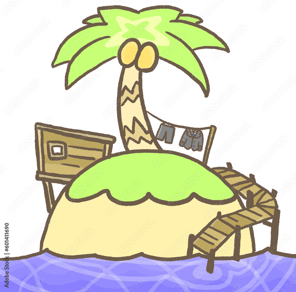 Naklejka premium R:メルヘンな無人島脱出ゲーム⑩