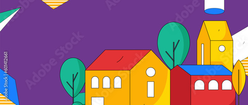House building vector concept operation hand drawn illustration
