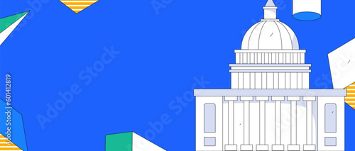 House building vector concept operation hand drawn illustration
