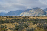 Rainbow on Grassland in New Zealand