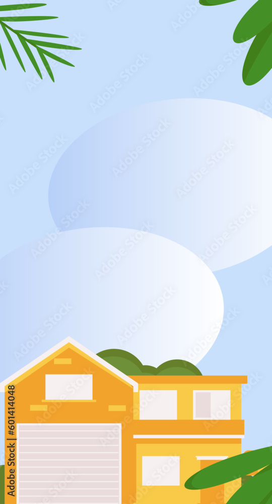 Fototapeta premium House building vector concept operation hand drawn illustration 