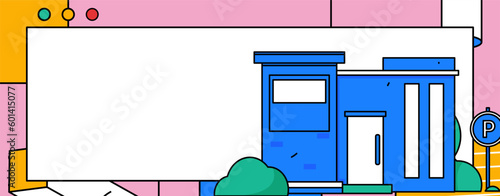 House building vector concept operation hand drawn illustration
