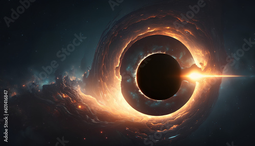 black hole, Generative by AI