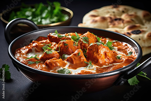 Indian Butter Chicken, Generative AI photo