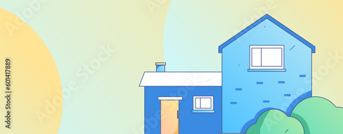House building vector concept operation hand drawn illustration
