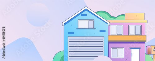 House building vector concept operation hand drawn illustration
