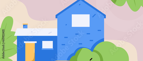 House building vector concept operation hand drawn illustration

