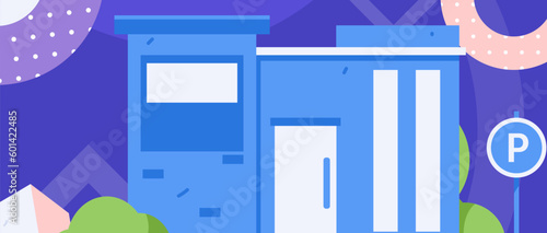 House building vector concept operation hand drawn illustration
