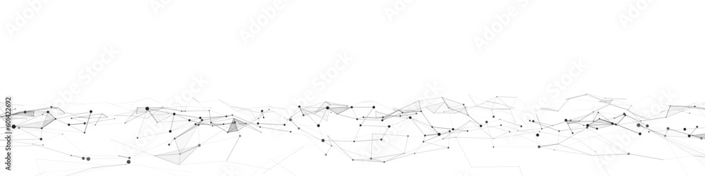 Dynamic wave with connected dots and lines on a white background. Digital wave background concept. Abstract technology background. Big data visualization. Vector illustration. Dynamic wave with connected dots and lines on a white background. Digital wave background concept. Abstract technology background. Big data visualization. Vector illustration.