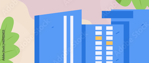 House building vector concept operation hand drawn illustration
