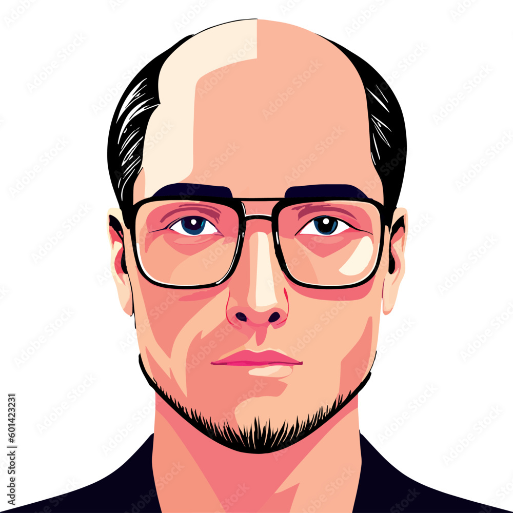 Face of young man stock vector. EPS-10 Face of young man stock vector. EPS-10