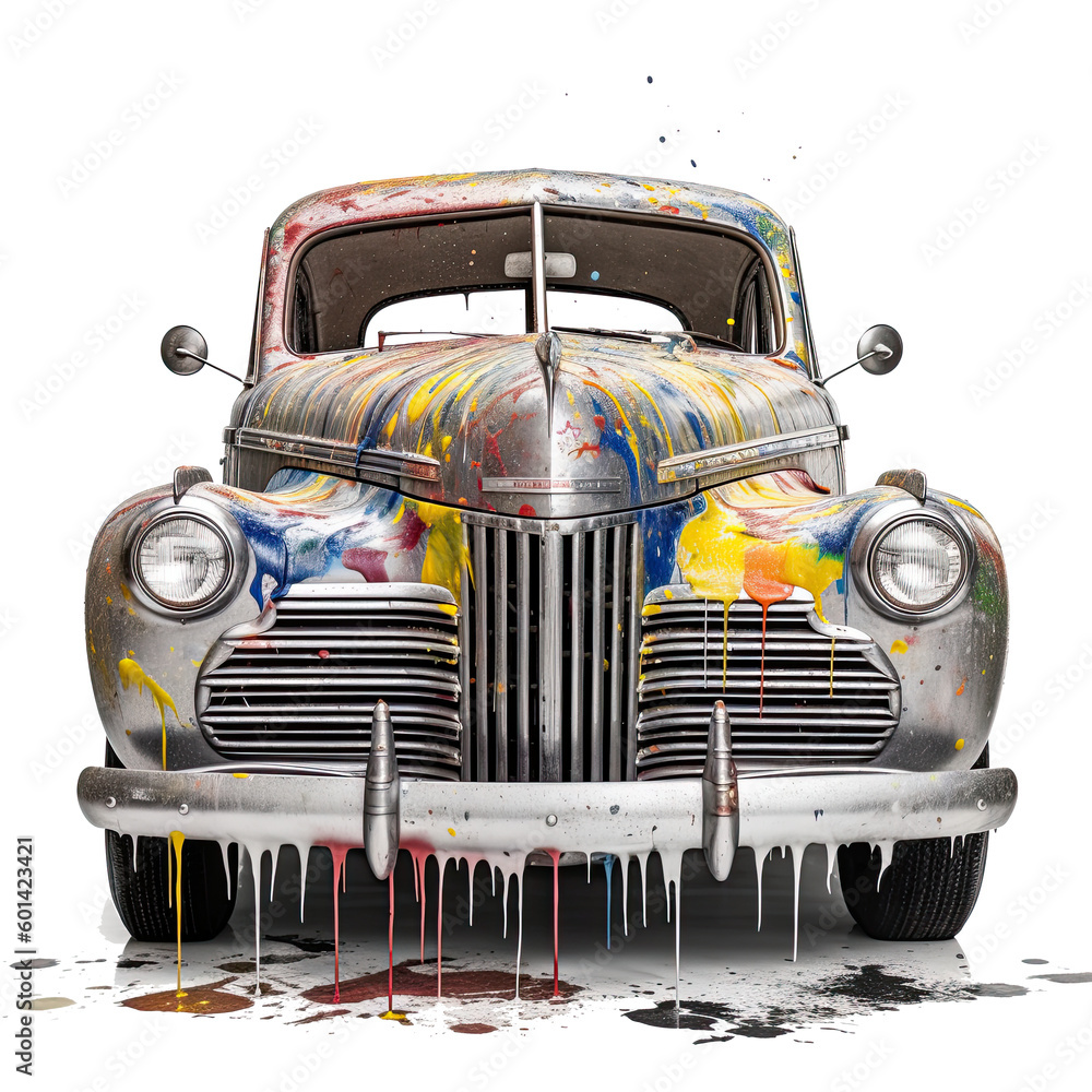 Classic Car Chevy Custom Front Clip Grill Transparent Background