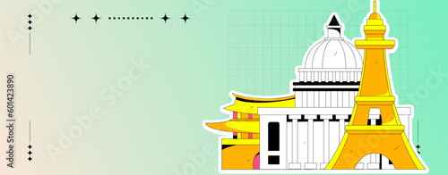 House building vector concept operation hand drawn illustration
