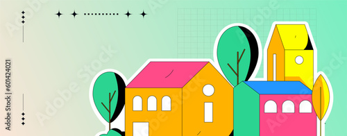 House building vector concept operation hand drawn illustration
