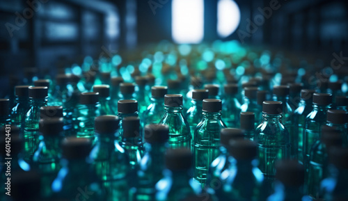 Pharmaceutical Fusion: Bottles Brimming with Healing, generative ai