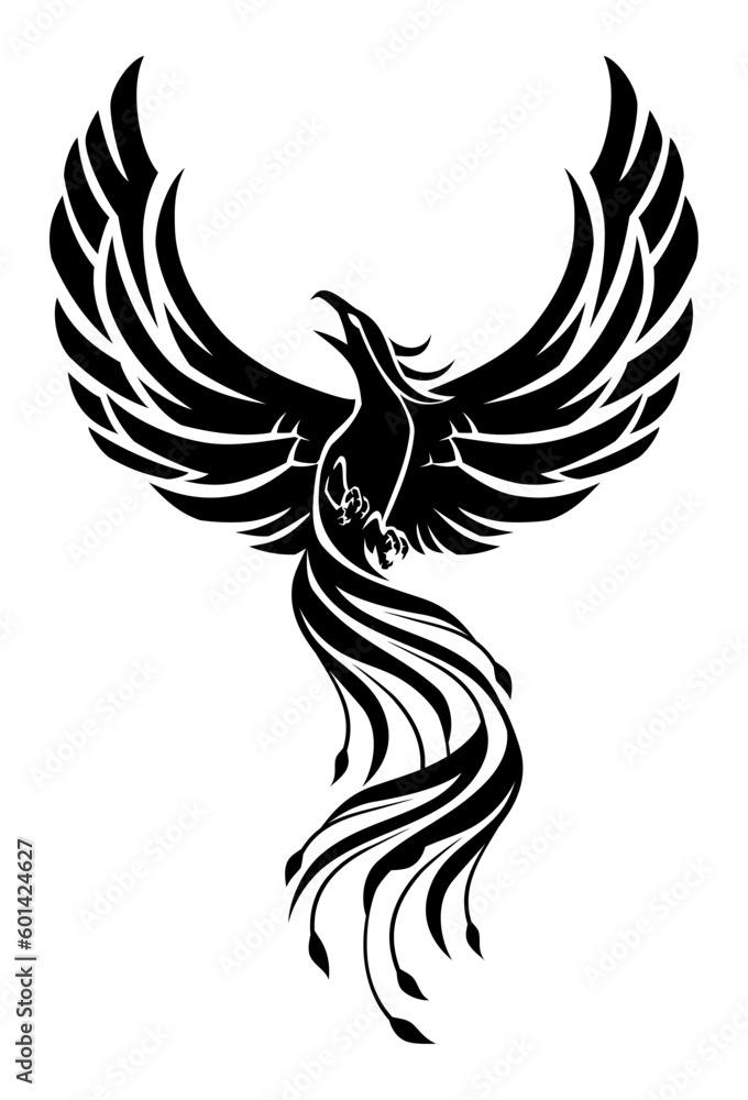 Phoenix Mythical Bird, Long Tail Phoenix Mythical Bird, Long Tail