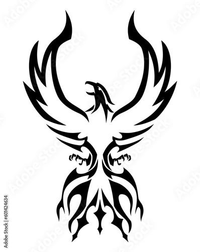 Phoenix Emblem Design, Isolated Vector Illustration  © Leslie