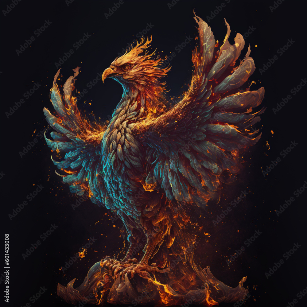 Obraz premium AI Generated Art - Phoenix