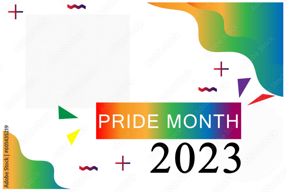 pride month 2023 with copy space.