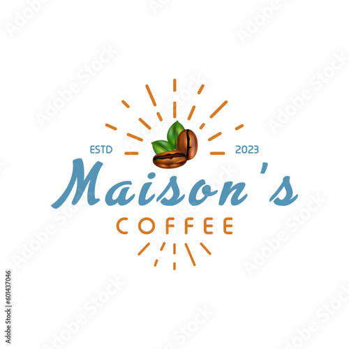 Maison's Coffee business logo design template