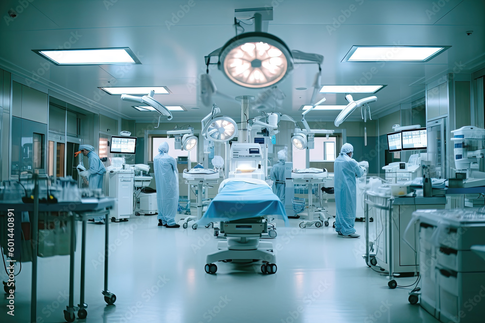 An Empty Operating Room, Generative AI An Empty Operating Room, Generative AI