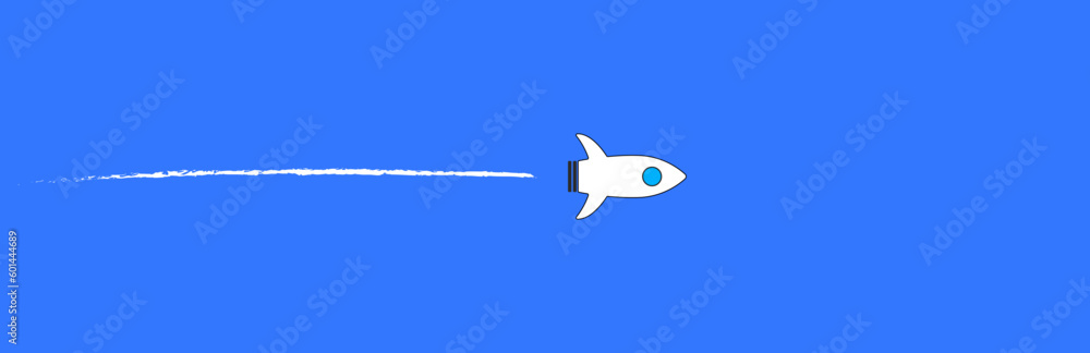 Naklejka premium red paper airplane is flying on yellow background. new job, walking alone, idea concepts.