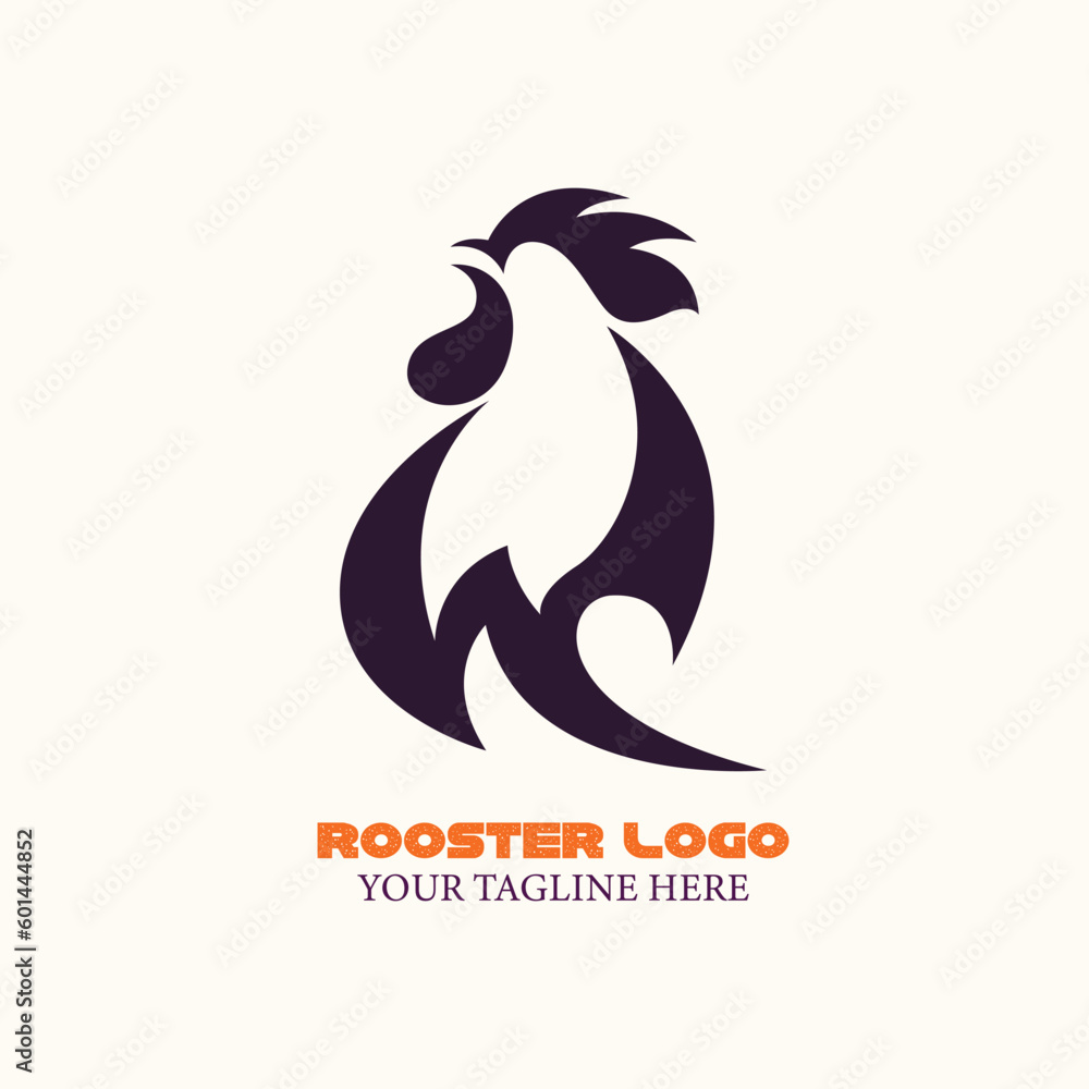 Fototapeta premium Rooster logo design for company's by illustrator