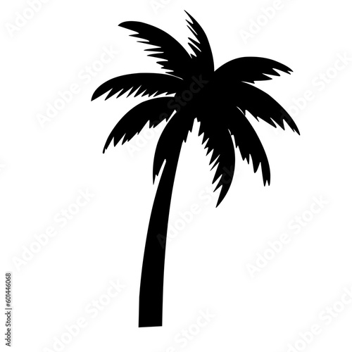 vector coconut tree silhouette