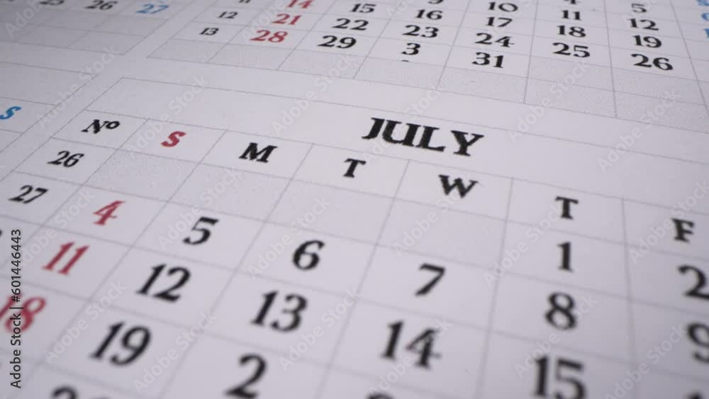 Calendar year 2023. calendar date,July 04. Independent day in America. Holidays and business days in macro shot. Dates of summer Calendar year 2023. calendar date,July 04. Independent day in America. Holidays and business days in macro shot. Dates of summer